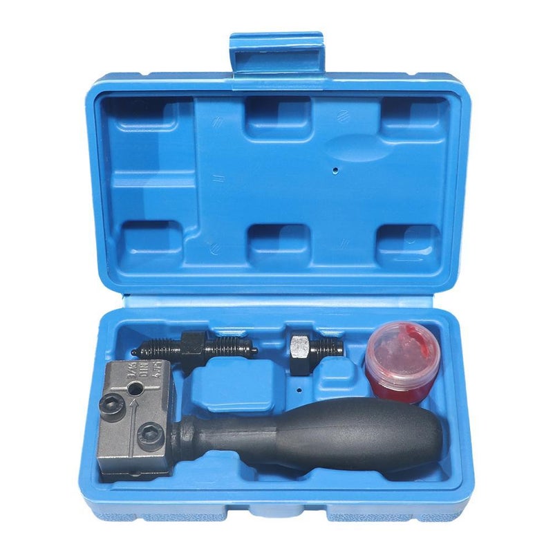 Universal Automotive Brake Pipe Flaring Tool Kit – 3/16in & 1/4in Double & Single Flaring Tool Set for Copper Brake Lines,for Vehicle Brakes Lines Repairing Copper Pipe Flarings - Image 2